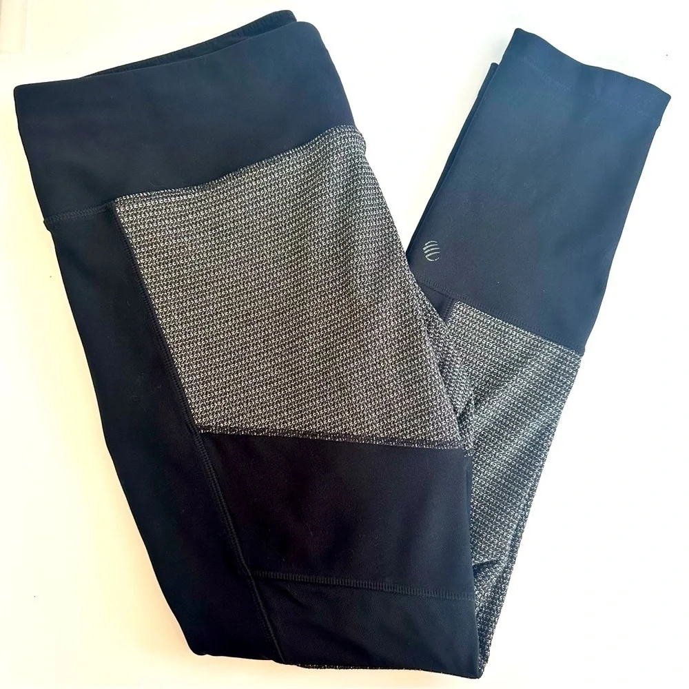 Women’s Black and Gray Athletic Leggings
